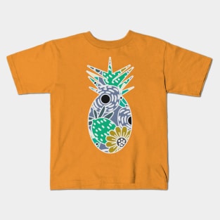 Floral pineapple Kids T-Shirt